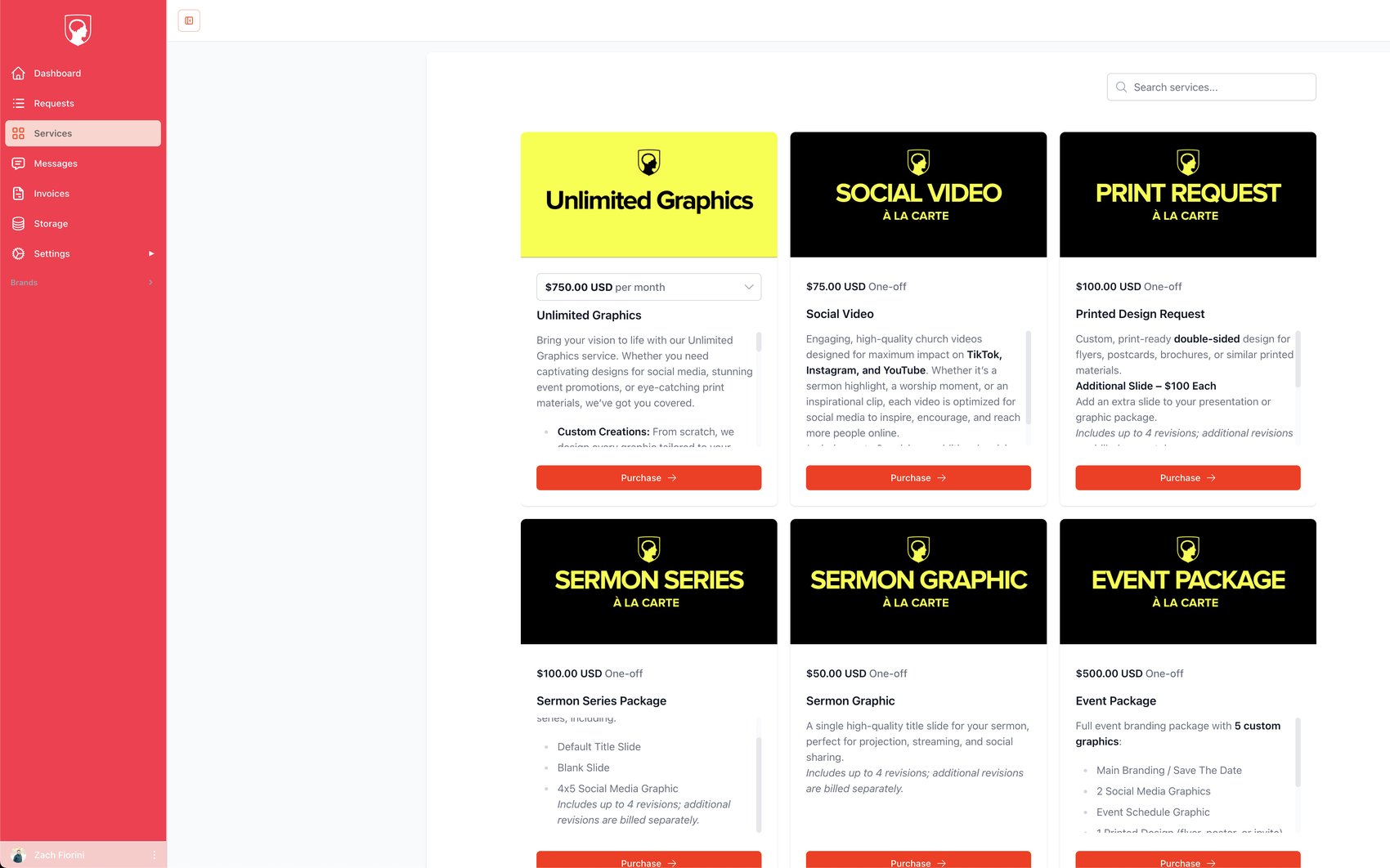 The Unlimited Graphics client portal